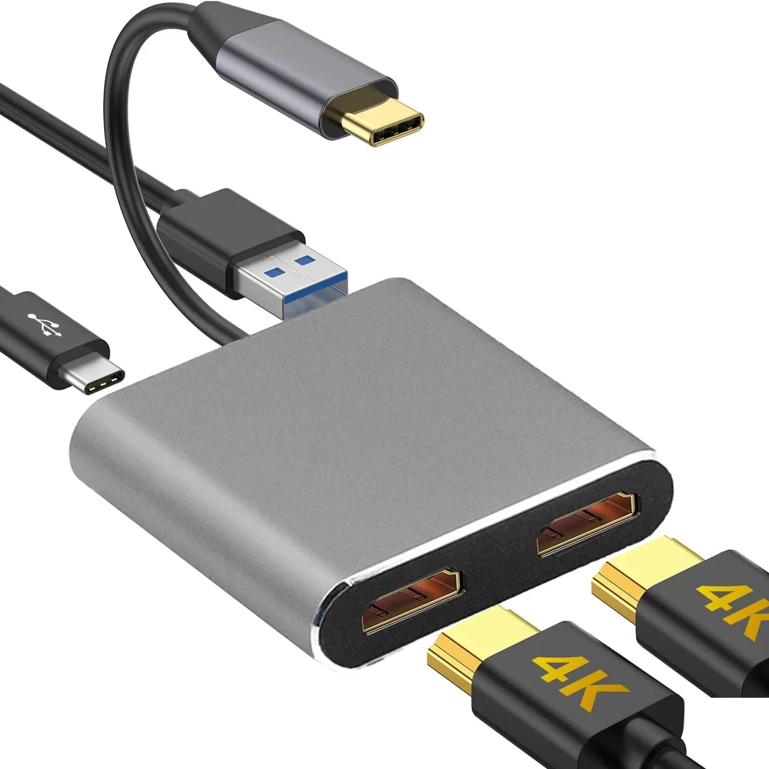 ƮϿ USB C ŷ ̼, CŸ Ʈ 3- 4K UHD ÷ Ȯ,  2 , PD   USB 3.0 